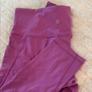 Athleta Magenta High-Rise Leggings